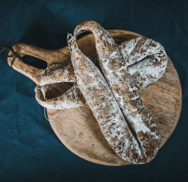 Saucisse sèche au Bleu d'Auvergne et aux noix